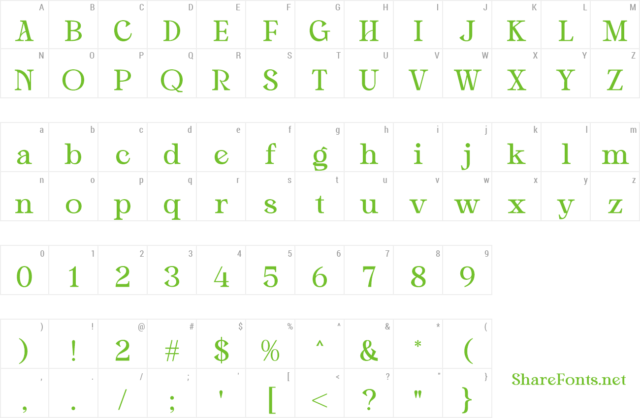 Font Glow Night preview